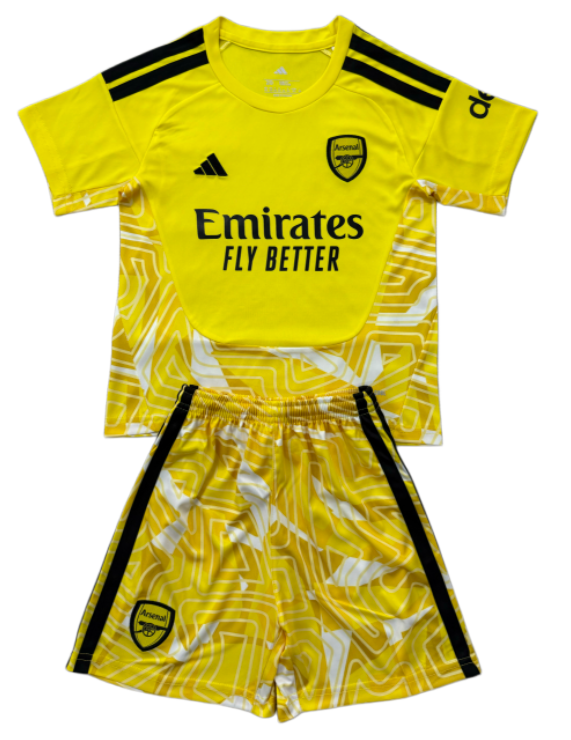 2026-27 KIDS Arsenal  goalkeeper yellow soccer  jersey