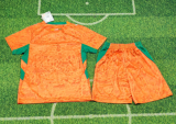 2026-27 Kids Ivory Coast  home Orange soccer Jersey