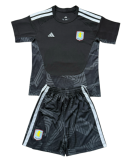 2026-27 Kids  Aston Villa goalkeeper black soccer Jersey