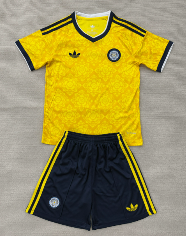2026-27 Kids Leeds United home yellow soccer  jersey