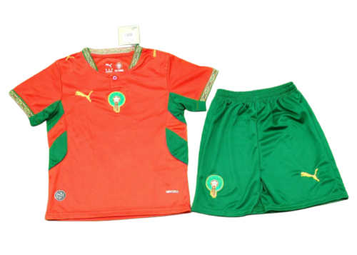 2026-27 Kids Morocco home red Soccer Jersey