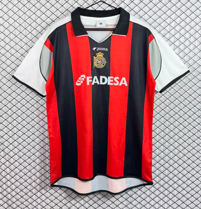2001-02 Mens Deportivo La Coruna away retro Soccer Jersey