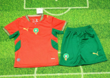2026-27 Kids Morocco home red Soccer Jersey