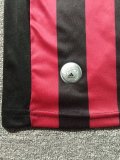2009-10 Kids AC Home  Retro Long Sleeve Soccer Jersey