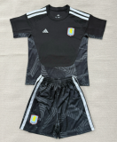 2026-27 Kids  Aston Villa goalkeeper black soccer Jersey