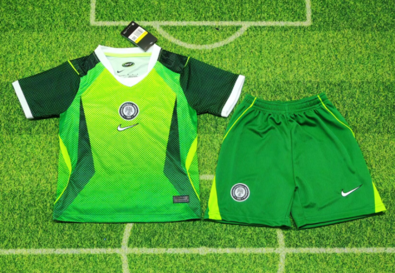 2026-27 Kids Nigeria  away green soccer Jersey