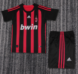 2008-09 Kids AC Home  Retro Soccer Jersey