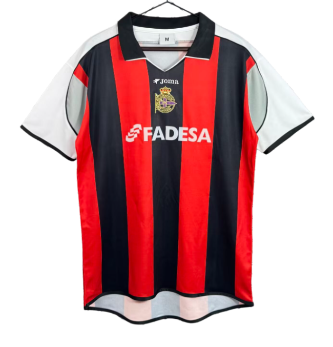 2001-02 Mens Deportivo La Coruna away retro Soccer Jersey