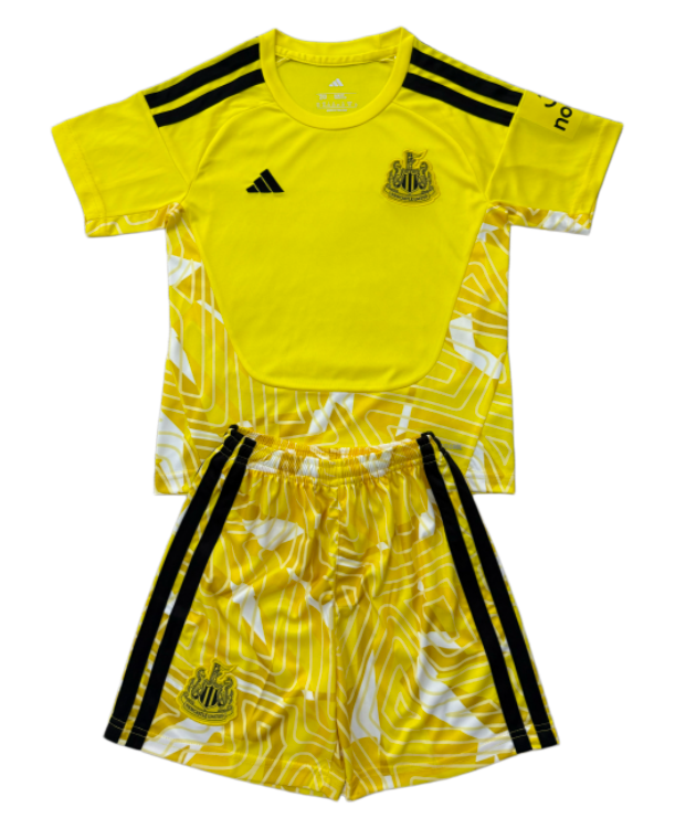 2026-27 Kids Newcastle goalkeeper yellow soccer jersey