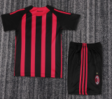 2008-09 Kids AC Home  Retro Soccer Jersey