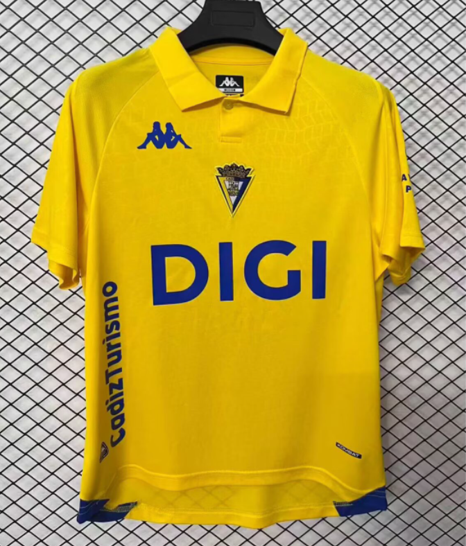 2026-27 Mens Cadiz yellow home soccer jersey