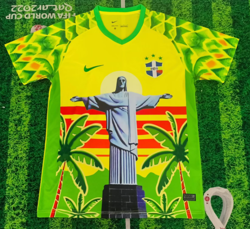 2026-276 Mens Brazil special edition yellow green Soccer Jersey