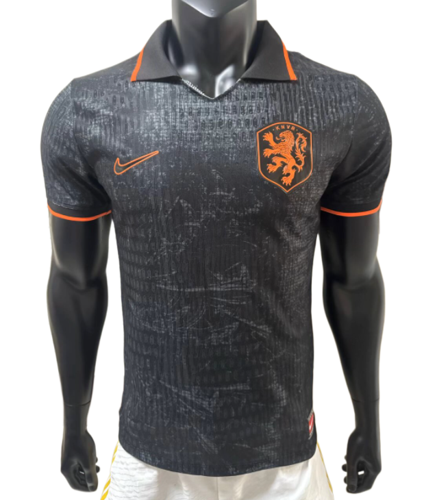 2026-27 Mens Netherlands away Player version black soccer jersey