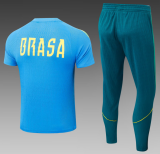 2026-27 Mens Brazil  Player version lake blue Short training suit
