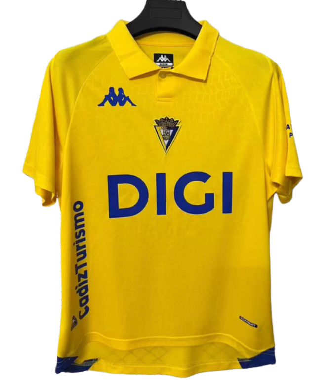 2026-27 Mens Cadiz yellow home soccer jersey