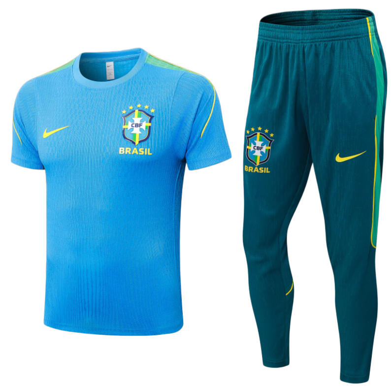 2026-27 Mens Brazil  Player version lake blue Short training suit