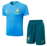 2026-27 Mens Brazil  Player version lake blue Short training suit