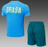 2026-27 Mens Brazil  Player version lake blue Short training suit