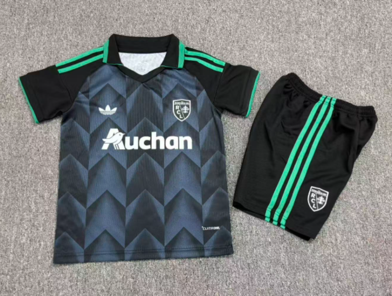 2026-27 Kids  RC Lens away black soccer Jersey