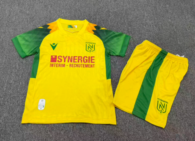 2026-27 Kids  Nantes home yellow soccer jersey