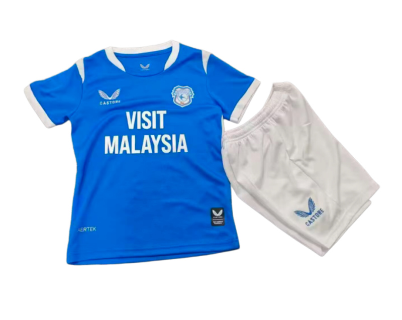 2026-27 Kids Cardiff City  home blue soccere jersey