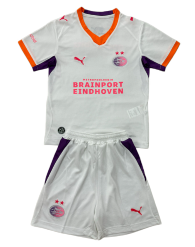 2026-27 Kids PSV Eindhoven white away soccer jersey
