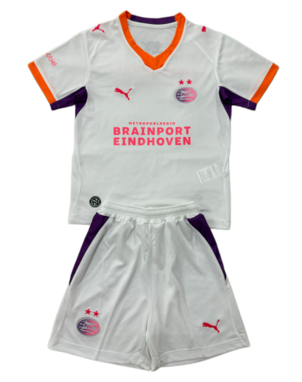 2026-27 Kids PSV Eindhoven white away soccer jersey