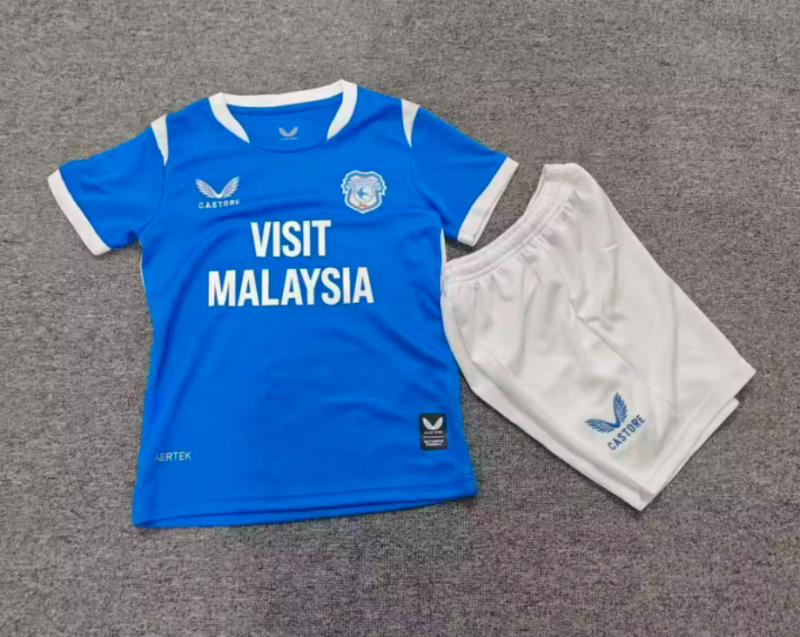 2026-27 Kids Cardiff City  home blue soccere jersey