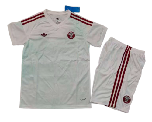 2026-27 Kids Qatar away white Soccer Jersey