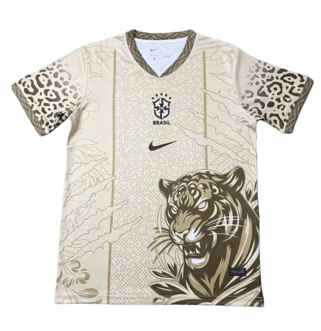 2026-27 Mens Brazil Special Edition Beige soccer jersey