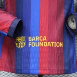 2026-27 Barcelona Home Player Version Long Sleeve Soccer Jersey