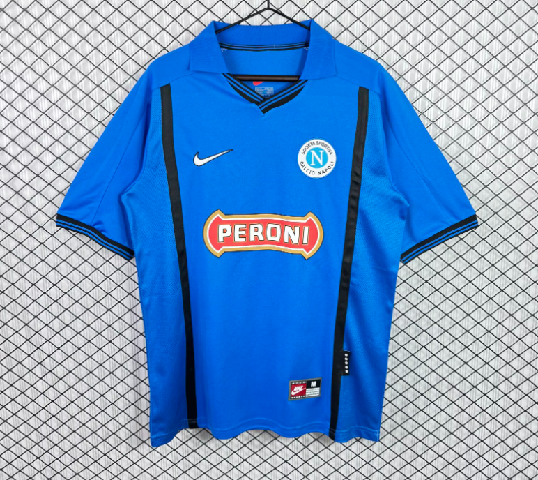 1999-2000 Napoli Home Retro blue Soccer Jersey