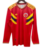 2019 Colombia away red Long Sleeve Retro Soccer Jersey