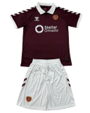 2026-27 Kids Heart Home burgundy  Soccer Jersey
