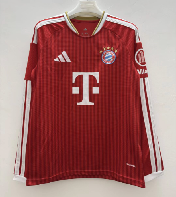 2026-27 Bayern Munich Home Long Sleeve Soccer Jersey