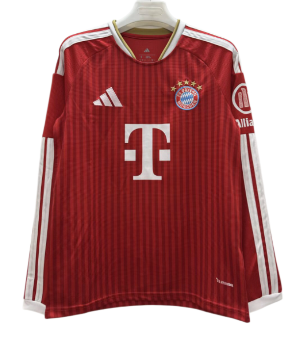 2026-27 Bayern Munich Home Long Sleeve Soccer Jersey