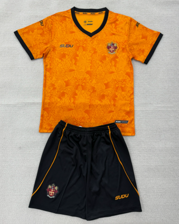 2026-27 Kids Wolves home yellow Soccer Jersey