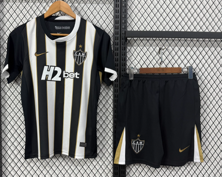 2026-27 Kids  Atletico Mineiro Home black  Soccer Jersey
