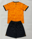 2026-27 Kids Wolves home yellow Soccer Jersey