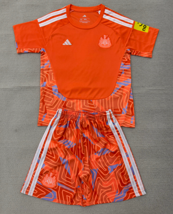 2026-27 Kids Newcastle goalkeeper orange soccer jersey