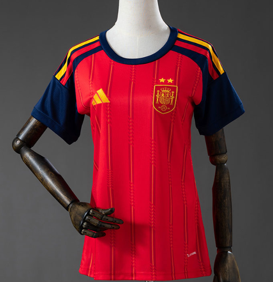 2026-27 Women Spain home soccer Jersey (Have two star ⭐⭐）