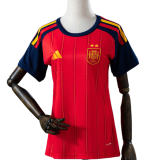 2026-27 Women Spain home soccer Jersey (Have two star ⭐⭐）