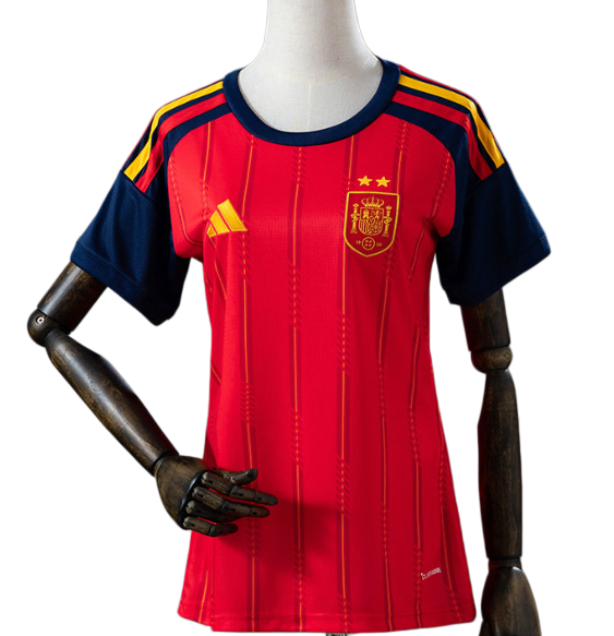 2026-27 Women Spain home soccer Jersey (Have two star ⭐⭐）