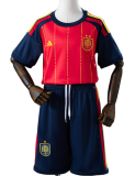 2026-27 kids Spain home soccer jersey (Have two star ⭐⭐）