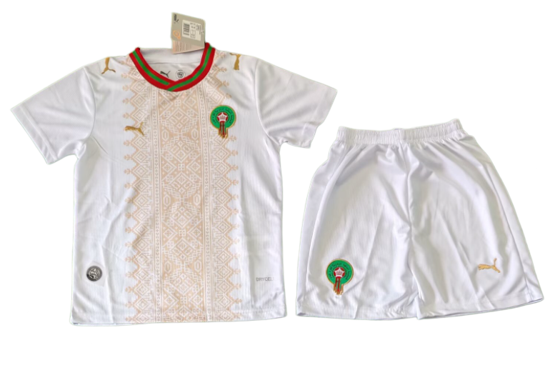 2026-27 Kids Morocco away white Soccer Jersey