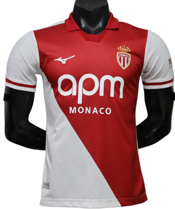 2026-27 Mens  AS Monaco home Player version soccer Jersey