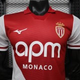2026-27 Mens  AS Monaco home Player version soccer Jersey