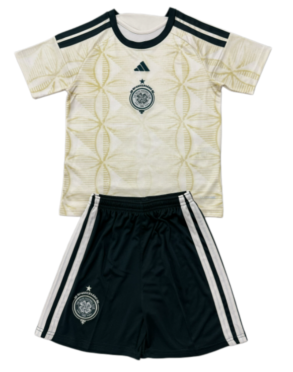 2026-27 Kids Celtic third away white soccer jersey