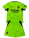 2026-27 Kids AC Milan goalkeeper green  Soccer Jersey