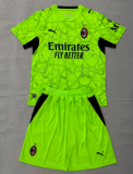 2026-27 Kids AC Milan goalkeeper green  Soccer Jersey